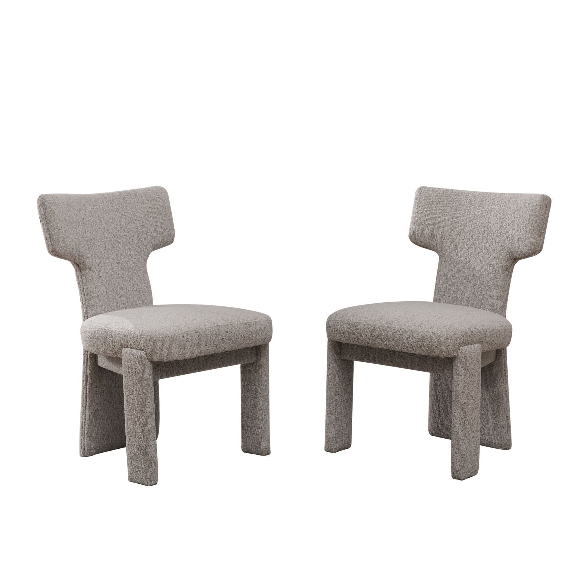 Armless Curved Back Accent Chairs