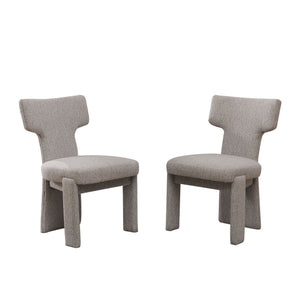 Armless Curved Back Accent Chairs