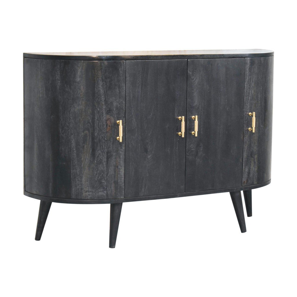 T Bar Quad Cabinet - Ash Black