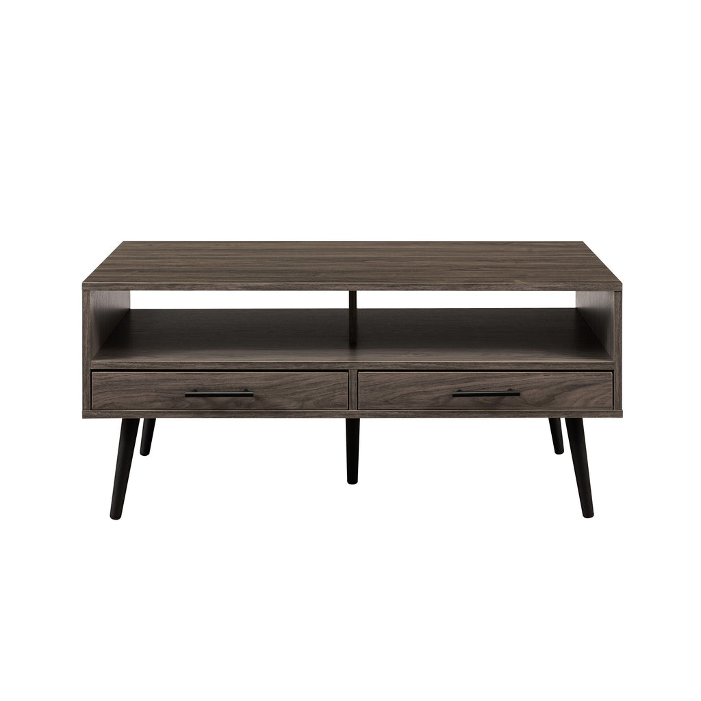 Contemporary 2 Drawer Low Coffee Table