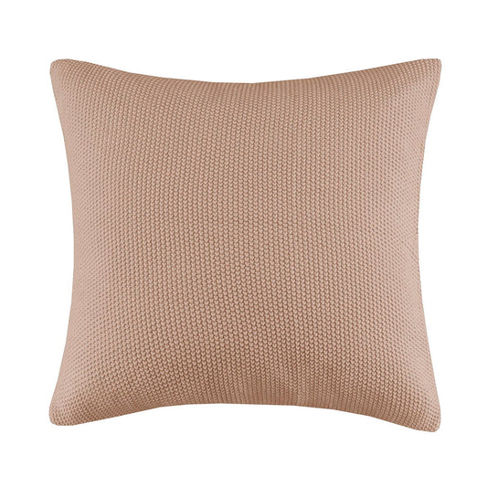 Bree Knit - Euro Pillow Cover - Brown