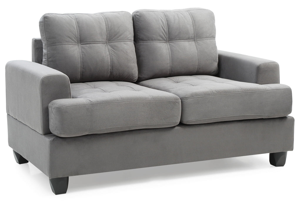 Stylish Transitional Loveseat For Two