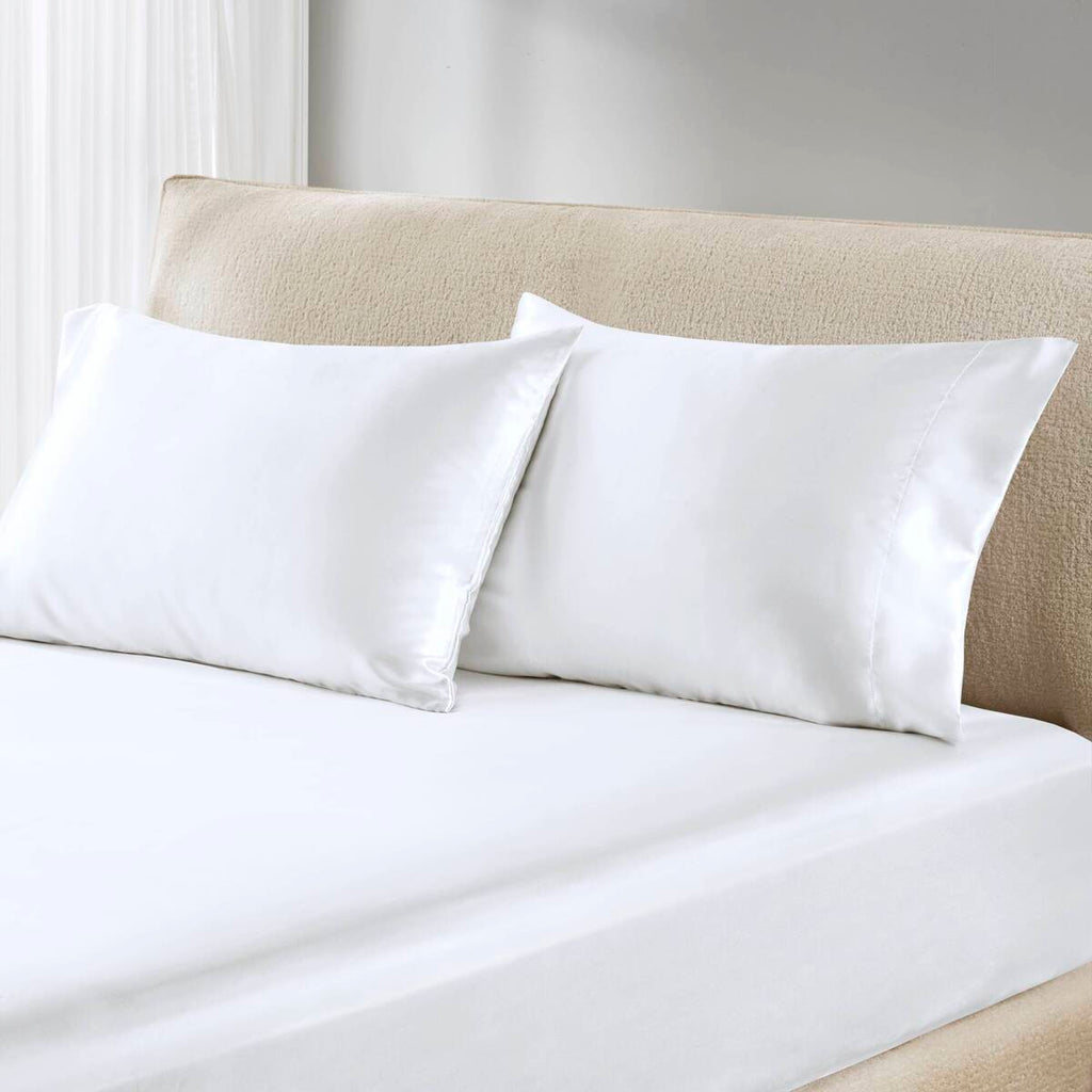 Satin - King Pillowcases (Set of 2) - White