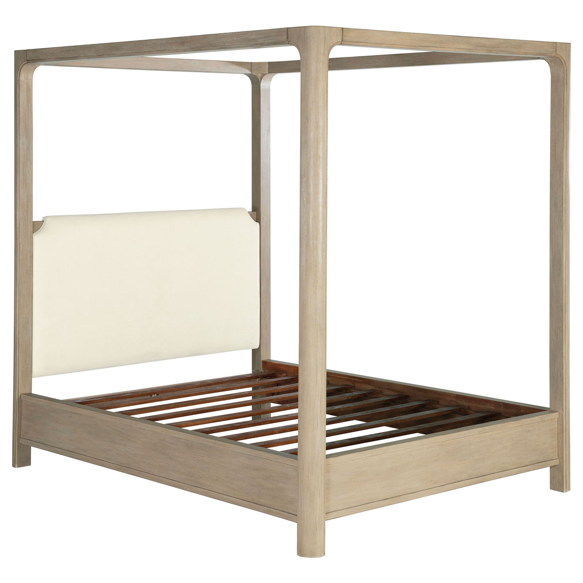 Flores - Eastern King Canopy Bed - Mango Color