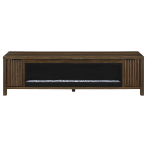 Alamitos - Electric Fireplace TV Stand With Flame Visualizer - Pine Wood