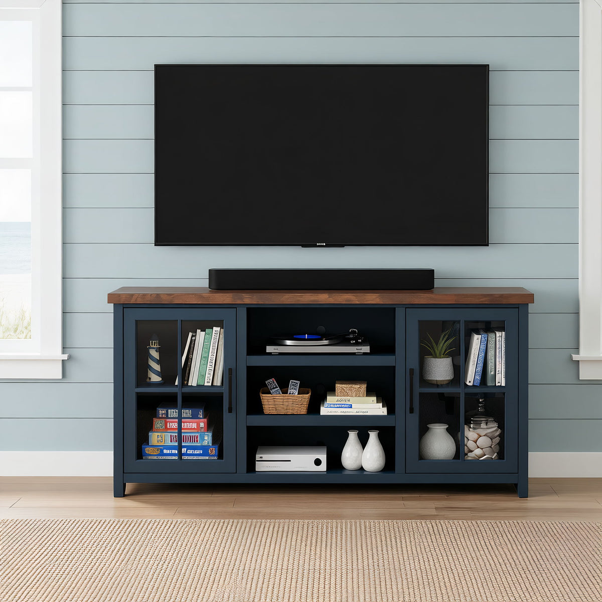 TV Stand Console & Cable Management