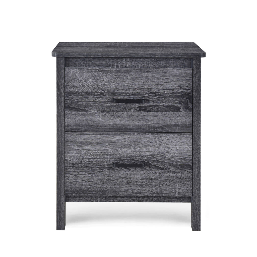 Titeca - Contemporary Wood 2 Drawer Nightstand