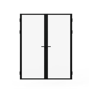 Door Slab Frame Door For Closet Pantry - Black