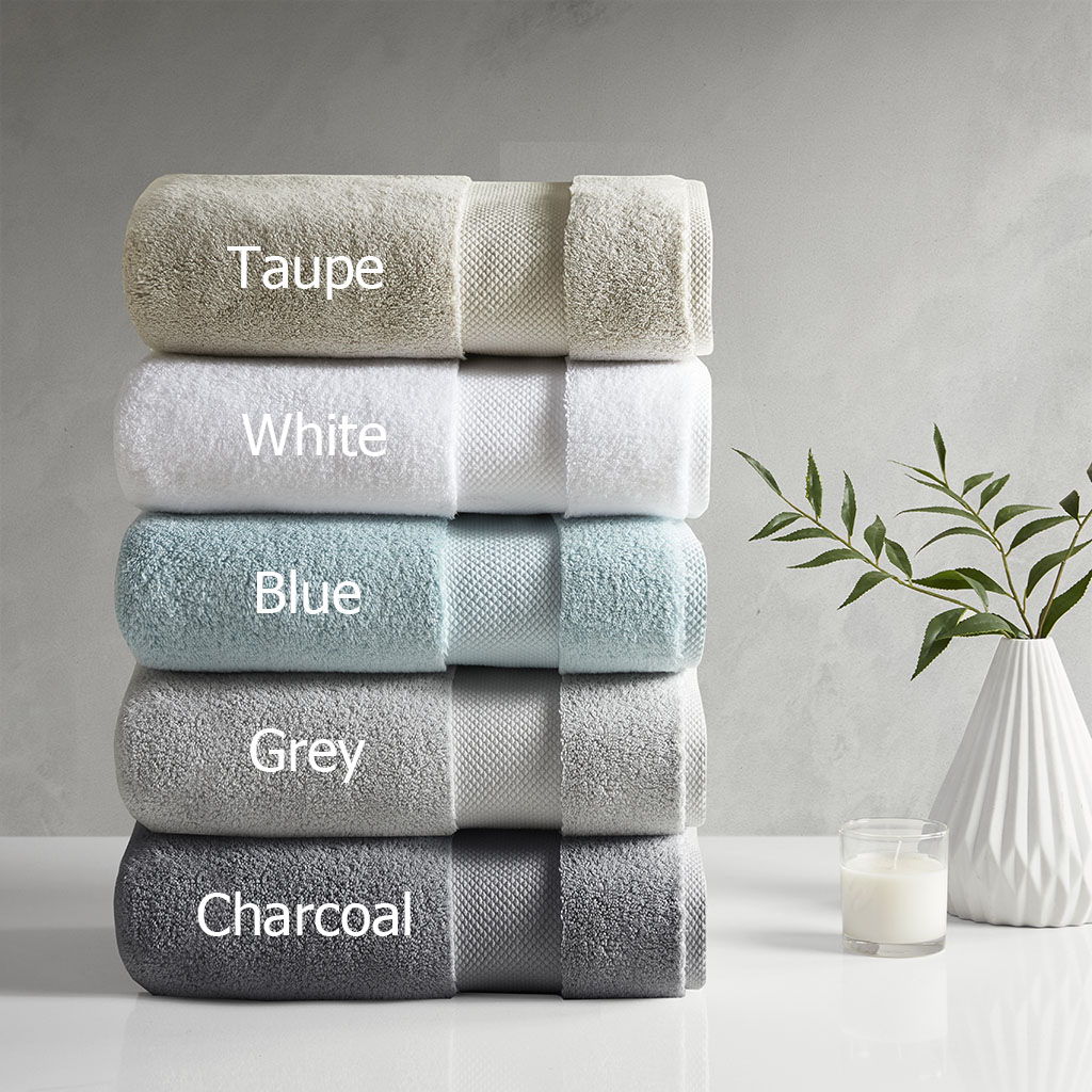 Splendor - 6 Piece Towel Set - Gray