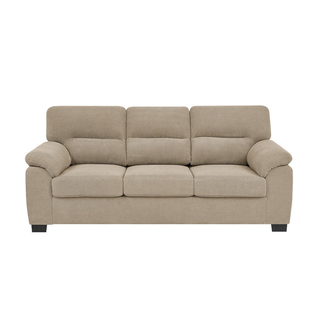 3 Seater Sofa With Padded Armrests And Triangular Leg