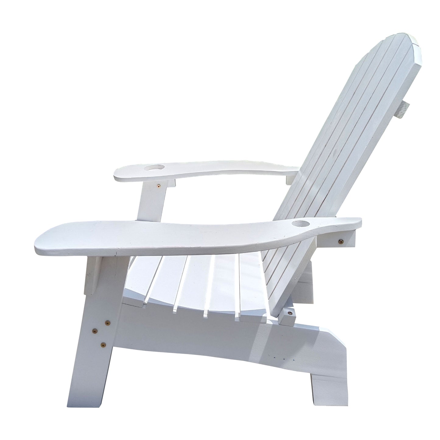 Outdoor Or Indoor Adirondack Chair With An Hole To Hold Umbrella On The Arm