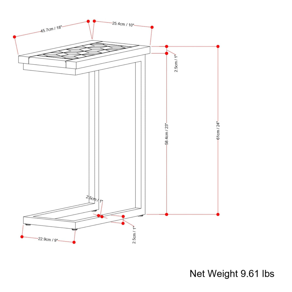 Skyler - Handcrafted C Side Table