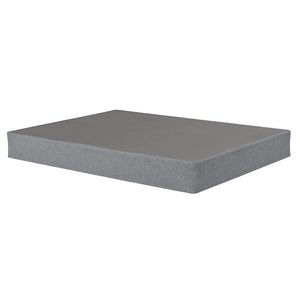Foldable 9" Twin Size Metal Mattress Box Spring Foundation Bedroom Furniture Bed Base - Gray