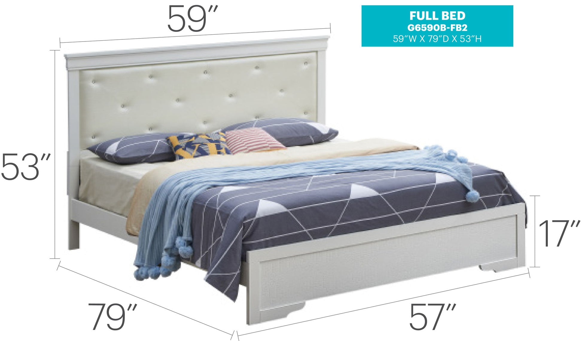 Chic Elegantly Designed Transitional Bed