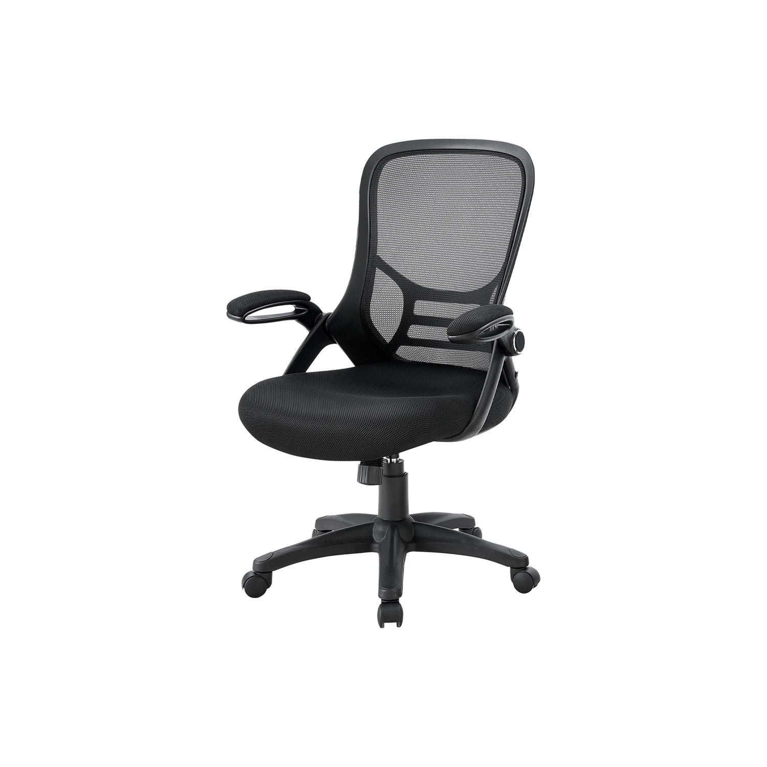 Office Chair With Adjustable Height For Workspaces - Black