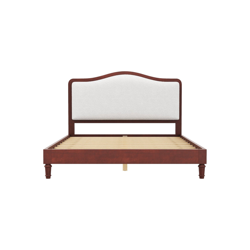 Platform Bed With Upholstered Headboard