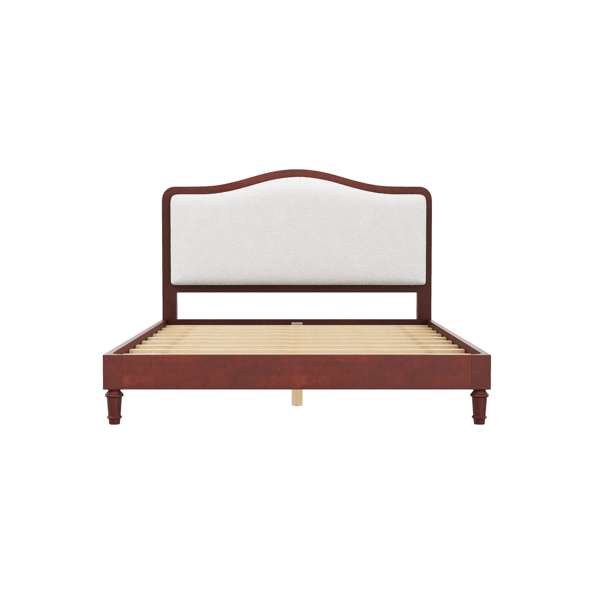 Platform Bed With Upholstered Headboard
