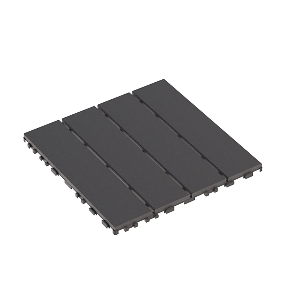 Plastic Interlocking 44 Pack Patio Deck Tiles, Square Waterproof Outdoor All Weather Use