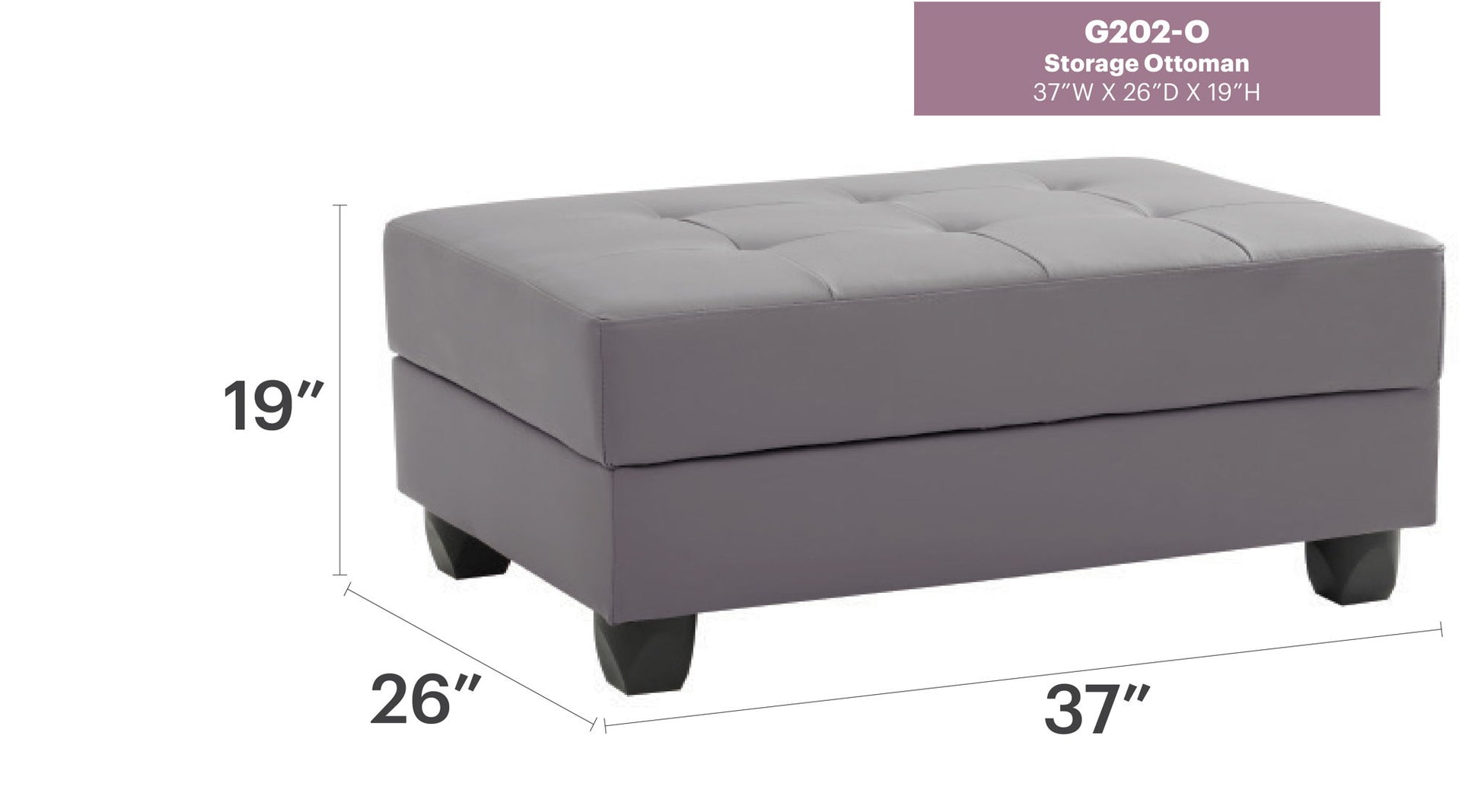 Stylish Storage Contemporary Ottoman