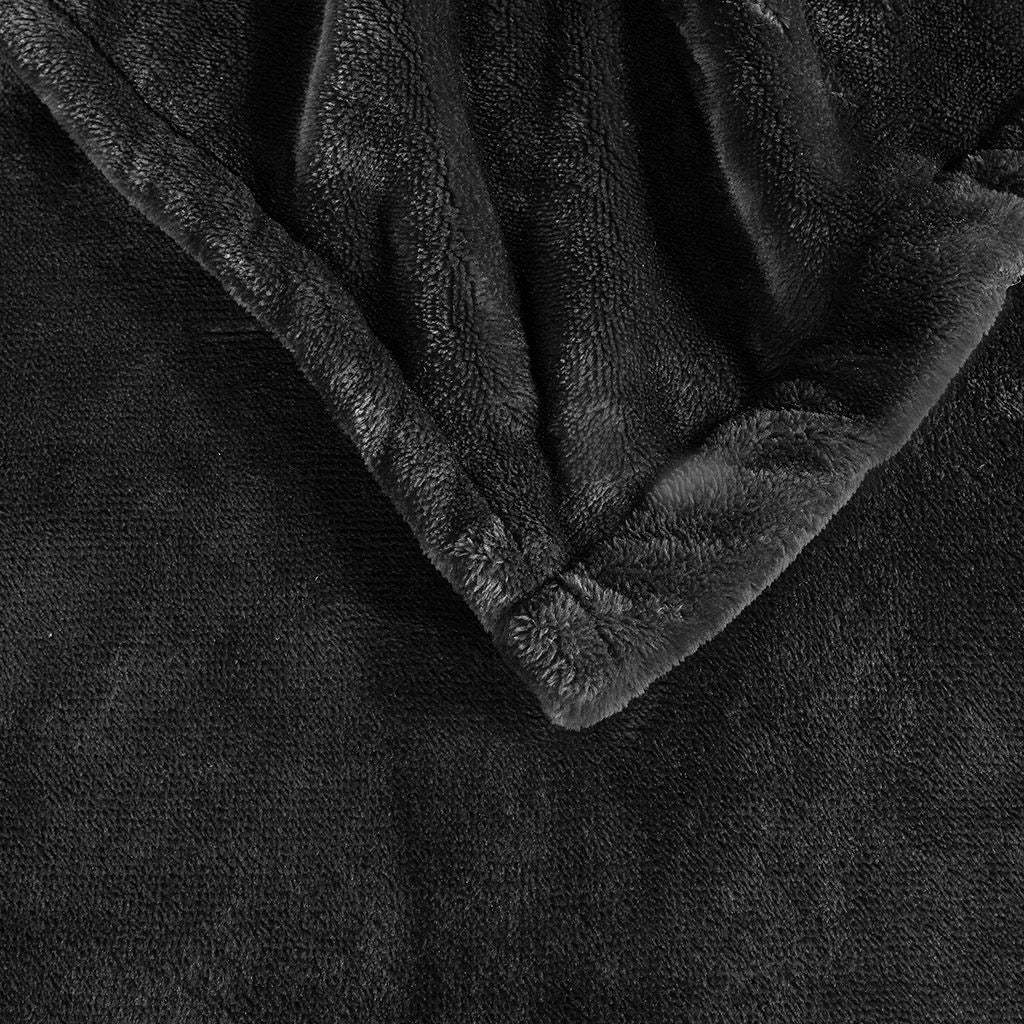 Heated Plush - King Blanket - Black