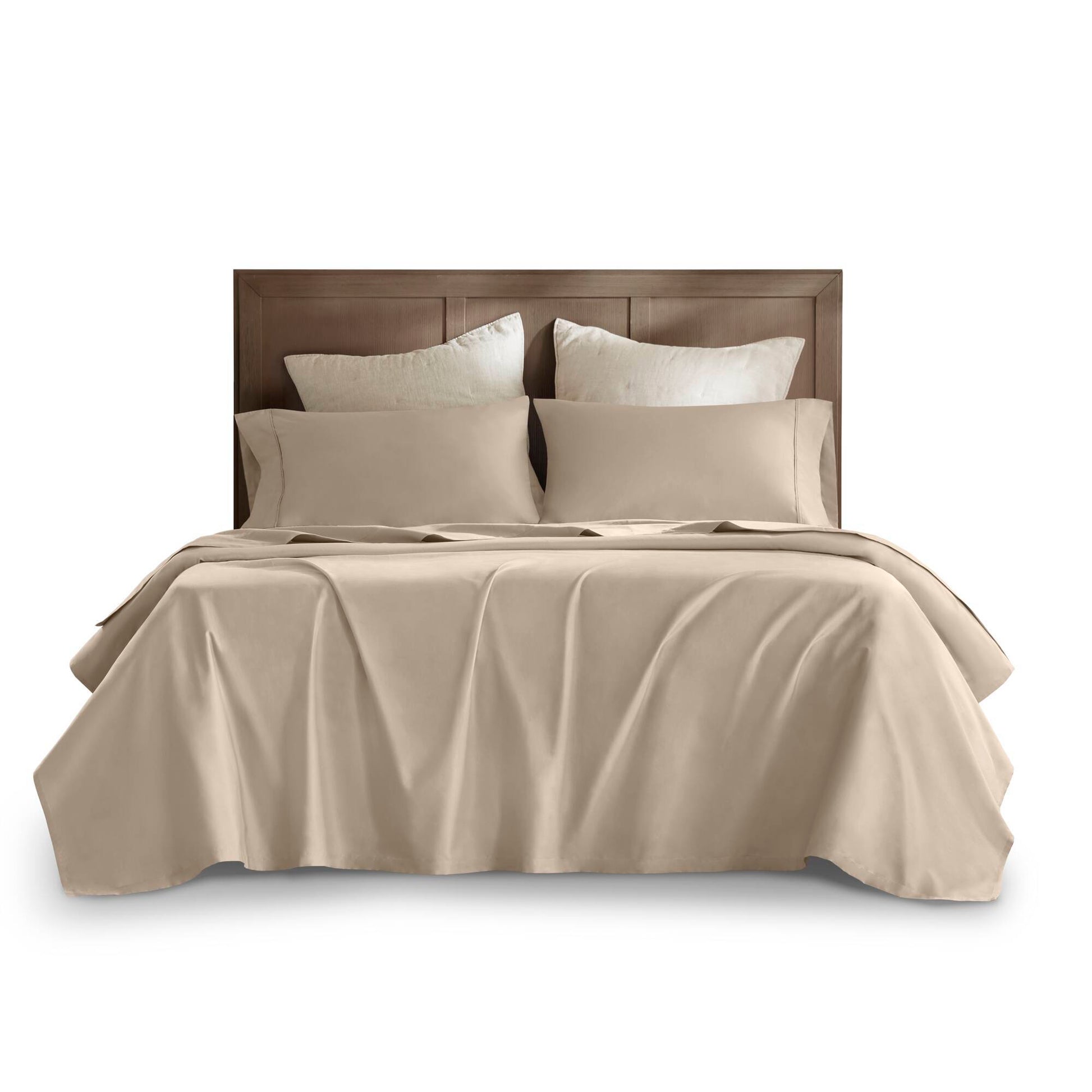 Split King Sateen Sheet Set - Linen