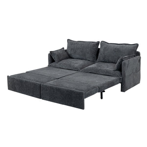 Pull Out Sofa Bed, Corduroy Convertible Sleeper Sofa Couch, Side Storage, And USB / C - Type Charging Ports Chair