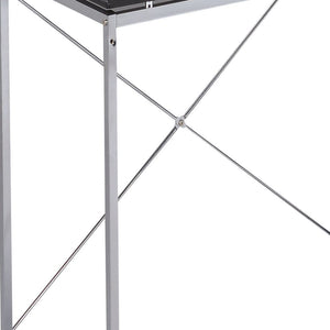 Elvis - Writing Desk With Shelves - Black / Chrome