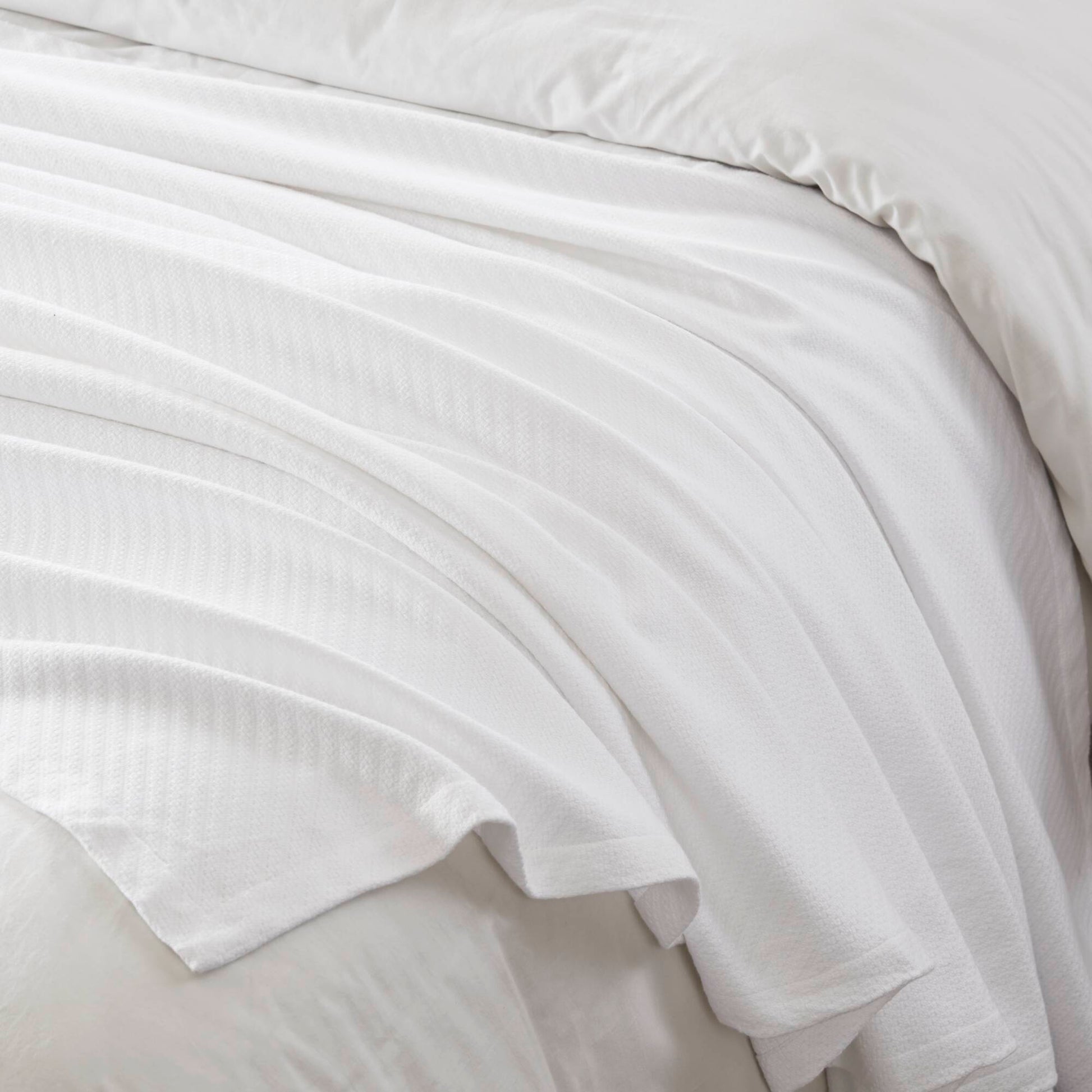 Liquid Cotton - Blanket - White