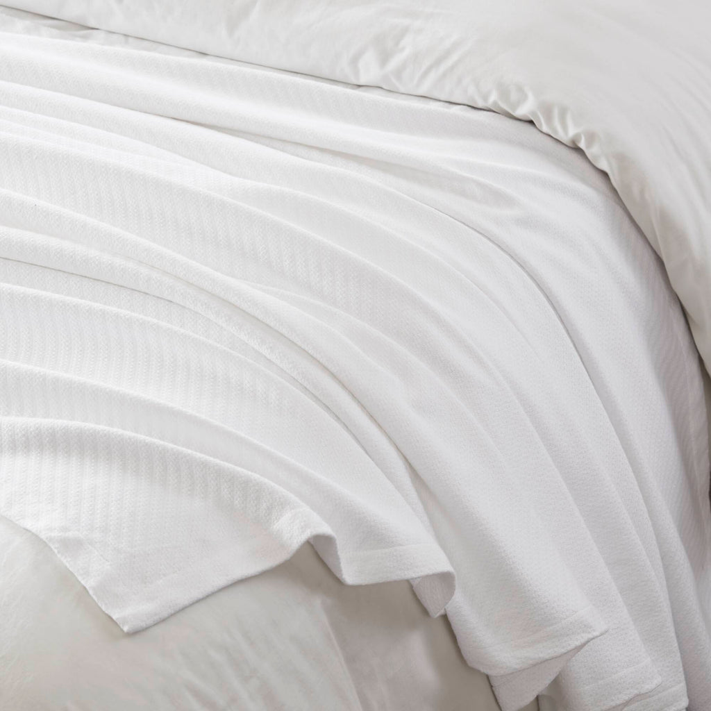 Liquid Cotton - Twin Blanket - White