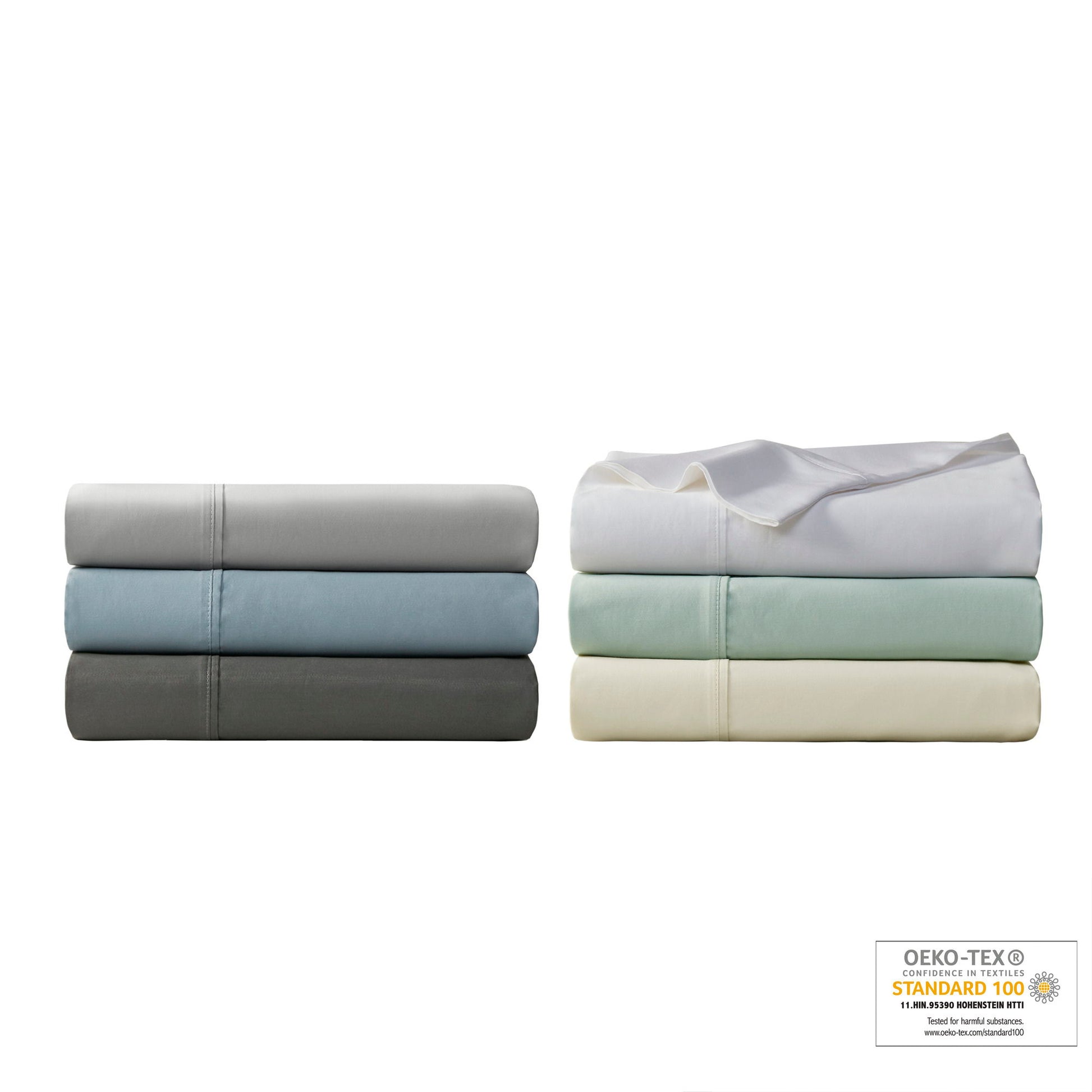 1000 Thread Count - Queen HeiQ Smart Temperature Blend 4 Piece Sheet Set - Seafoam