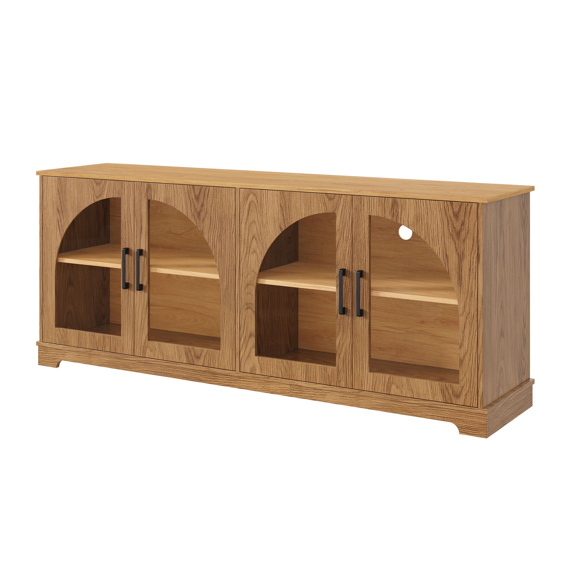 TV Stand With Semi Arched Doors