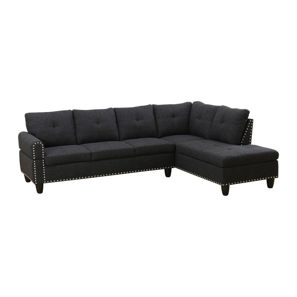 L - Shaped Sectional Sofa With Movable Left Chaise