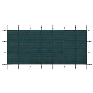 Swimming Pool Safety Cover For Rectangular Underground Pools - Green