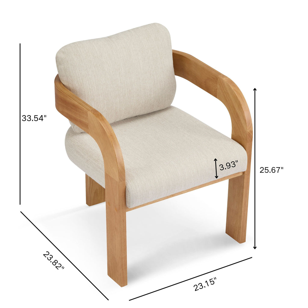 2 Pack Dining Chairs With Pillow Back