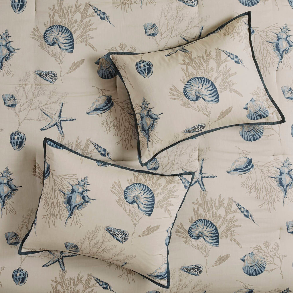 Bayside - Queen Piece Comforter (Set of 7) - Blue