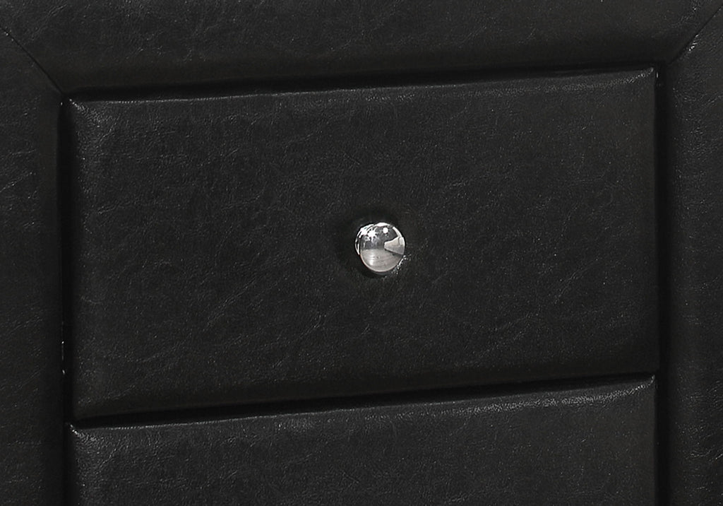 Nightstand, Storage Drawer Versatile Use, Upholstered, Transitional