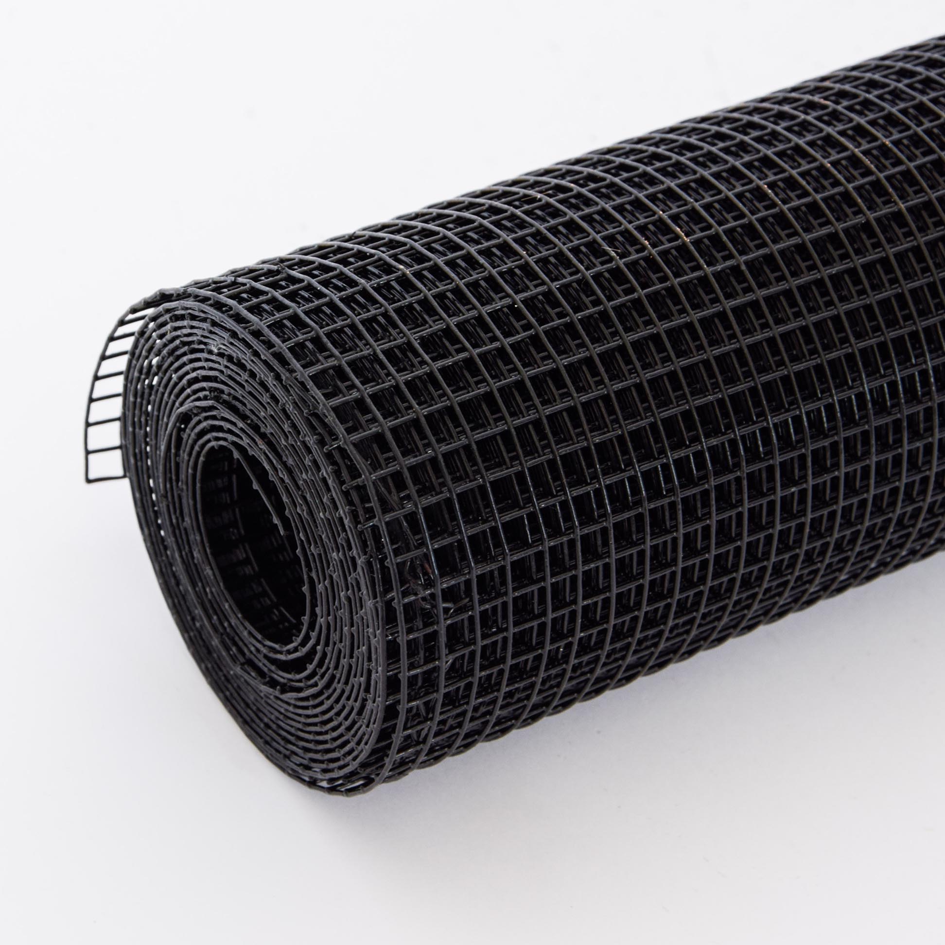 Vinyl Coated Hardware Cloth, Welded Wire Fence For Poultry And Home Improvement - Black