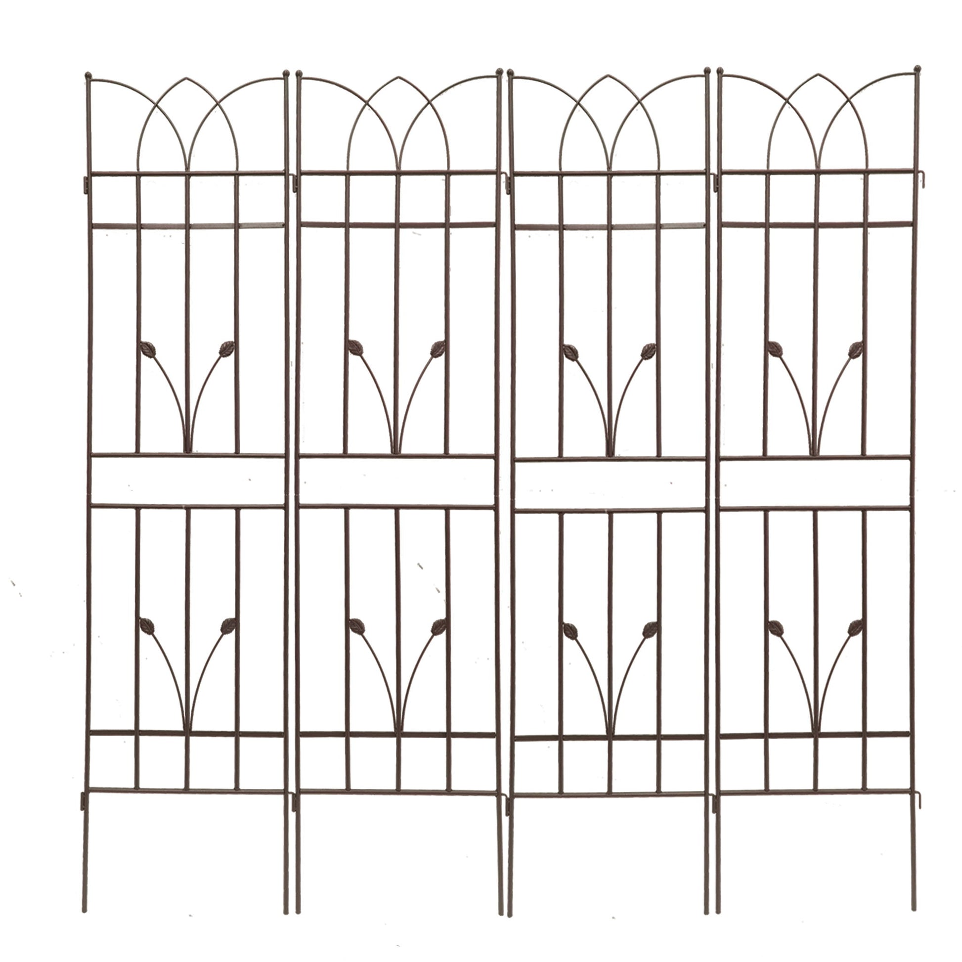 Metal Garden Trellis Rustproof For Climbing Plants Outdoor Flower Support