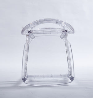 Dining Chair, Plastic Seat, Welding Chair (Set of 4) - Transparent