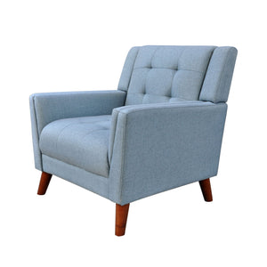 Luminaesque - Fabric Upholstered Armchair With Tufted Back
