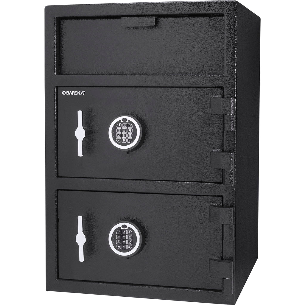 Digital Keypad 2 Lock Depository Safe 1 6 2 Cubic Ft - Black