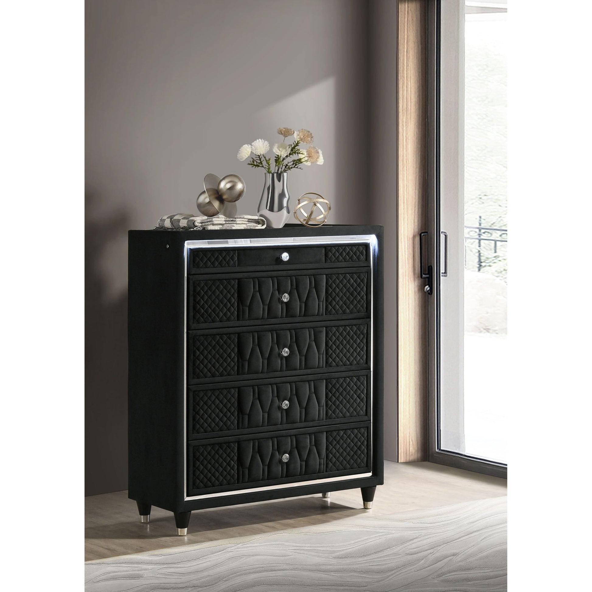 Mika - 5 Drawer LED Chest
