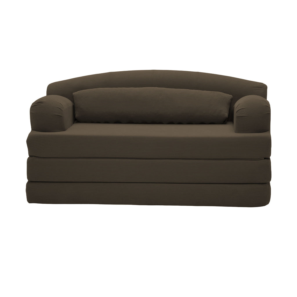 2 Seater Sofa Bed, Compact Foldable Floor Couch