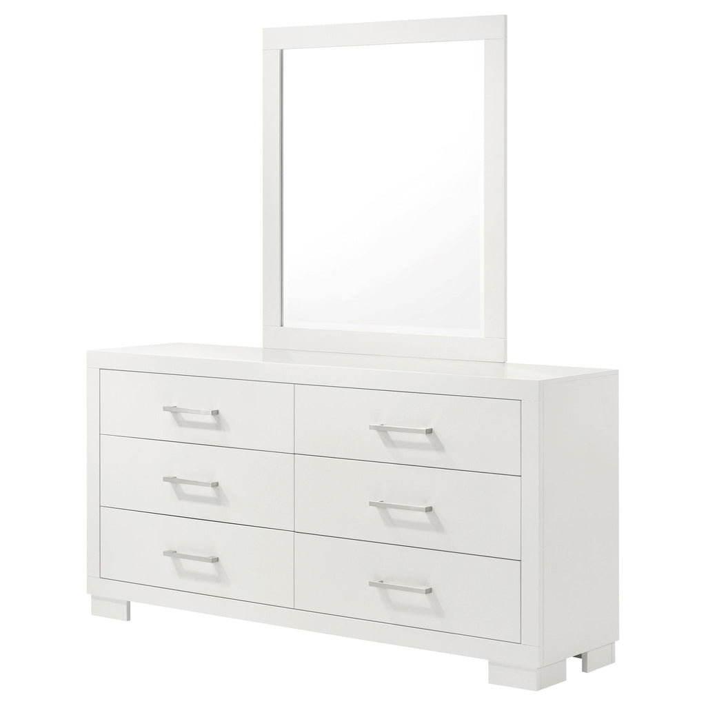 Polk - 6 Drawer Dresser With Mirror