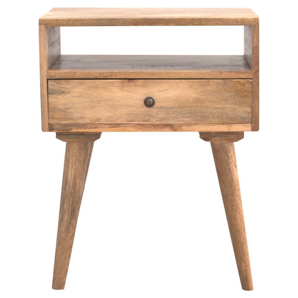 Nightstand With Open Slot - Oak