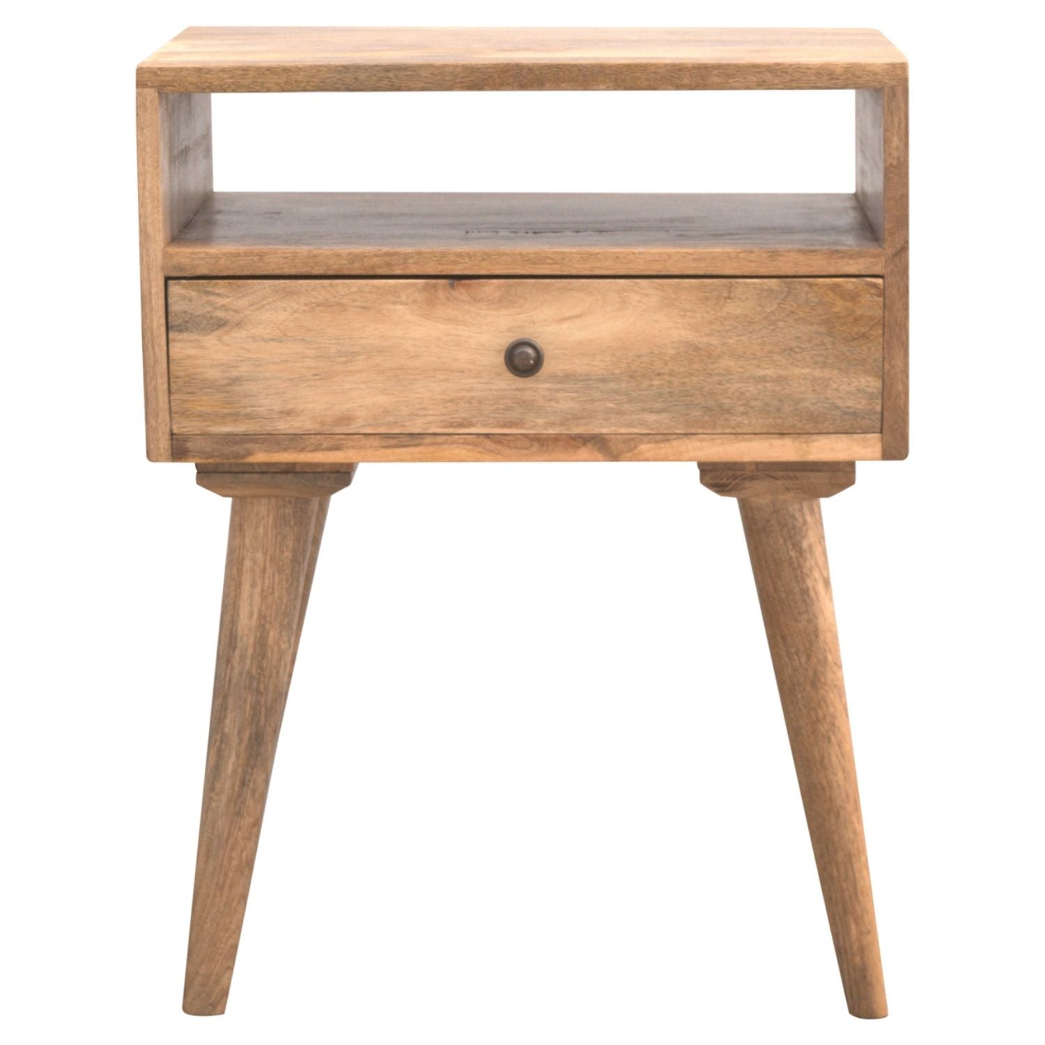 Nightstand With Open Slot - Oak