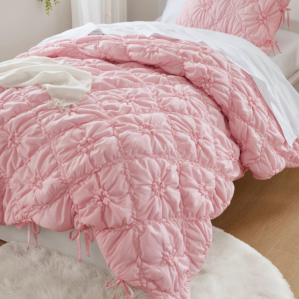 Lily - 2 Piece Comforter Set - Pink