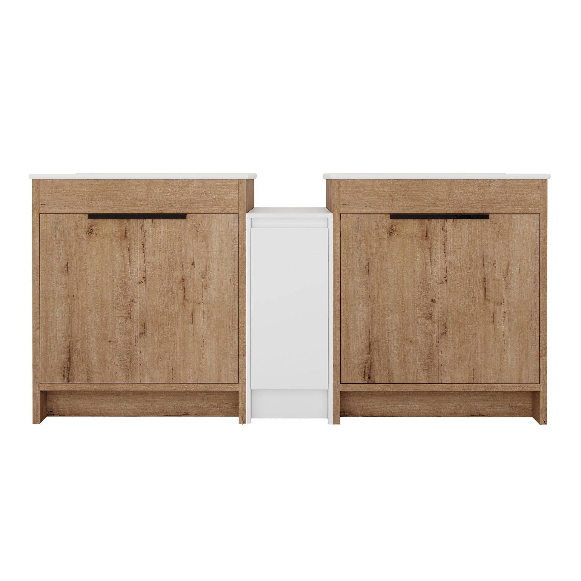Freestanding Bathroom Vanity & Sink, Storage Cabinets, Soft Closing Doors