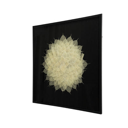 Camilla - Square Shadow Box Wall Decor - Black White