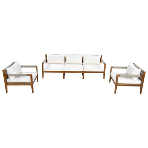 3 Piece Outdoor Sectional Sofa Set